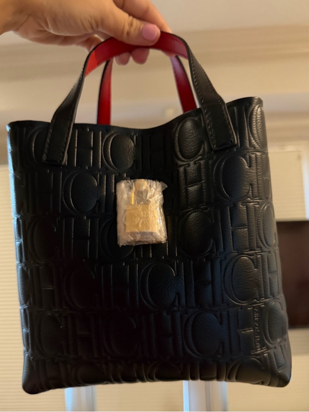 NWT Carolina Herrera MATRYOSHKA LOCKED XS | SMALL HANDBAG Black - Picture 5 of 16